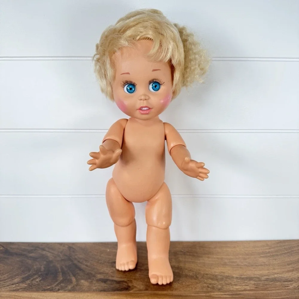 Galoob‎ Baby Face Doll #7 So Innocent Cynthia LGTI 1990 VTG Posable *Wear*